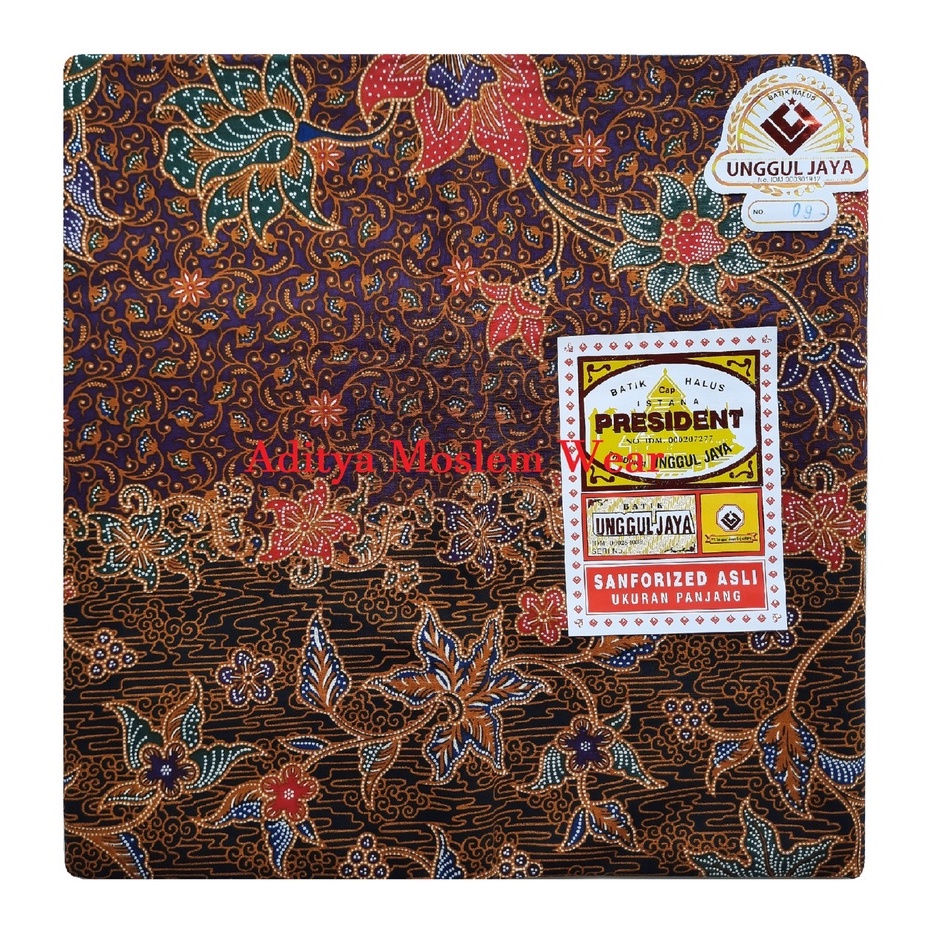 Kain Sarung Wanita / Sarung Batik Pekalongan / Batik Unggul Jaya / Batik Cap President