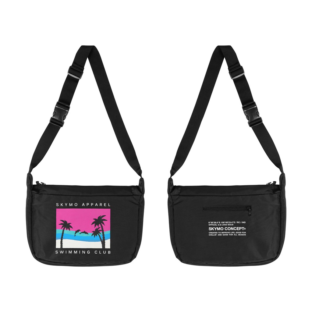 Skymo Apparel Sling Bag Dolphin Black