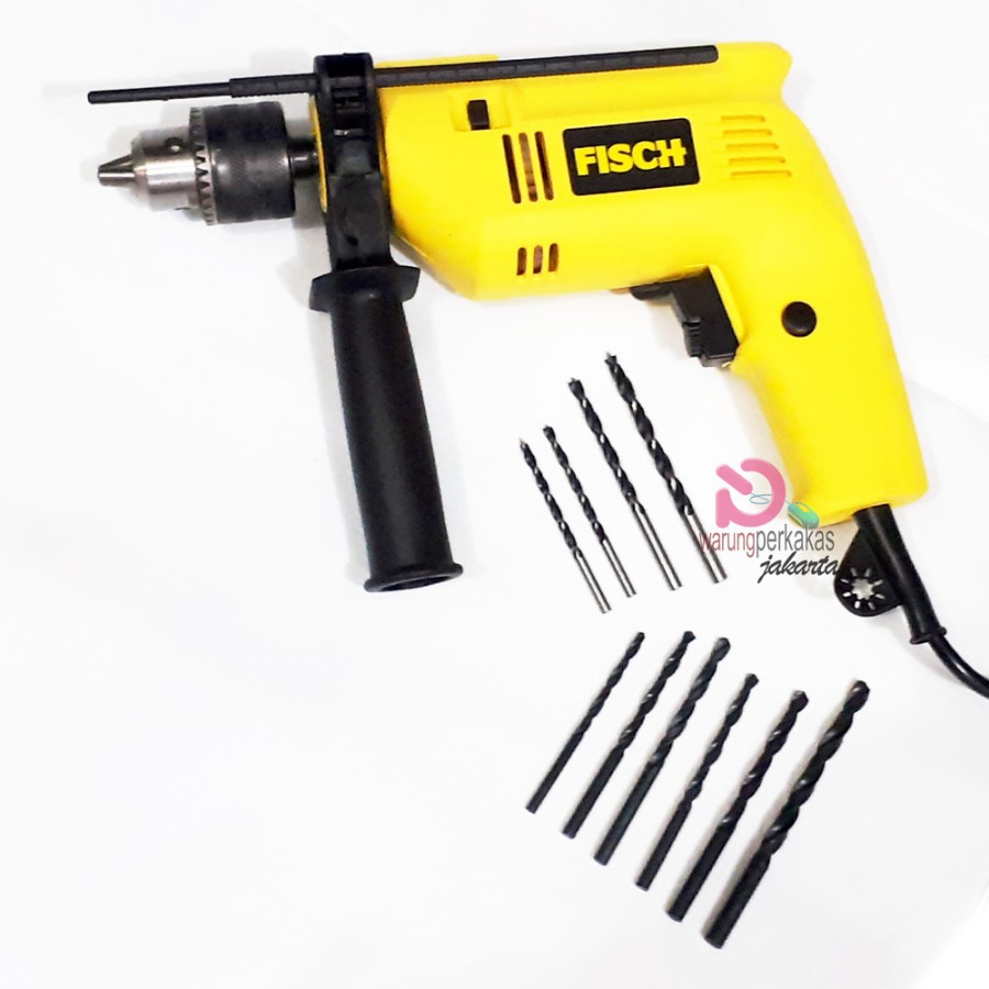 Fisch Impact Drill Set SDT-1301 - Bor Listrik Impact 13mm Fisch Impact