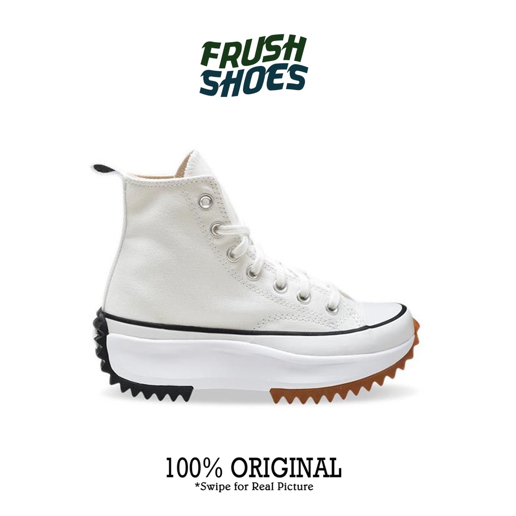 SEPATU WANITA CONVERSE RUN STAR HIKE HIGH LUGGED WHITE GUM 100% ORIGINAL