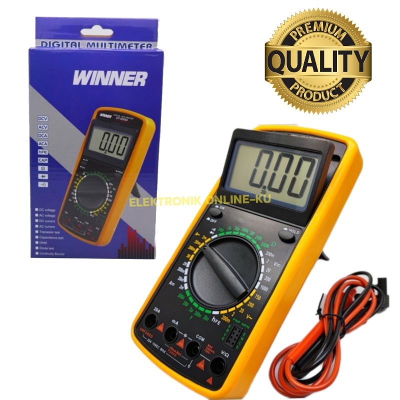 MULTIMETER TESTER AVOMETER DIGITAL WINNER DT9205A