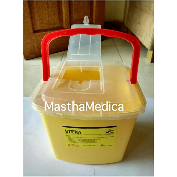 Sharp Container STERA Tempat Sampah Medis Limbah Medis / Jarum 7 Liter