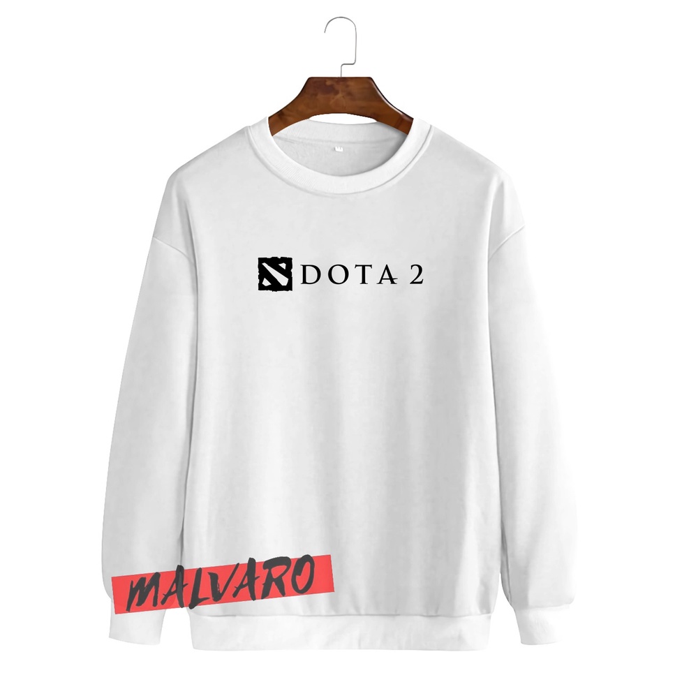 MALVARO-Sweater Crewneck / Crewneck Pria Wanita / Sweater Motif Dota 2