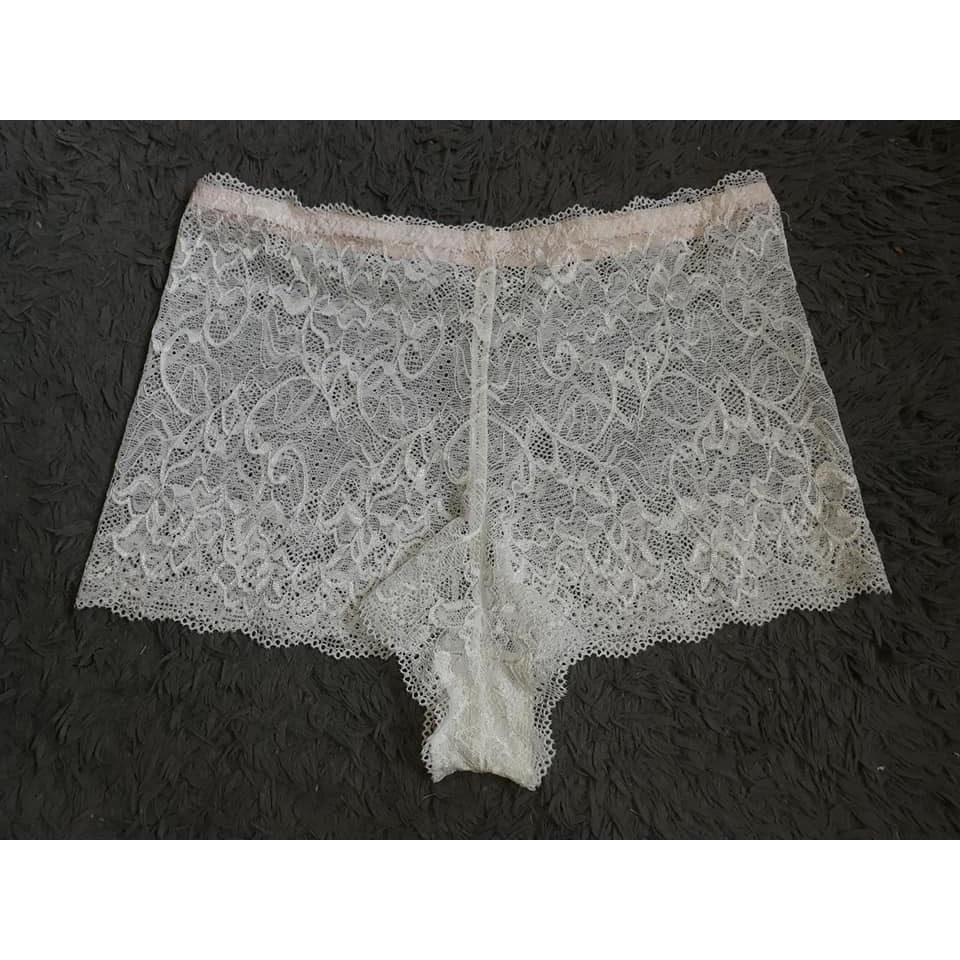 

Boxer Color Off White Lace Label