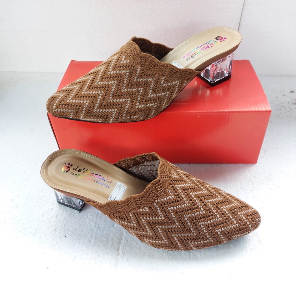 Alassuku.ID - Heels Rajut Import Zigzag