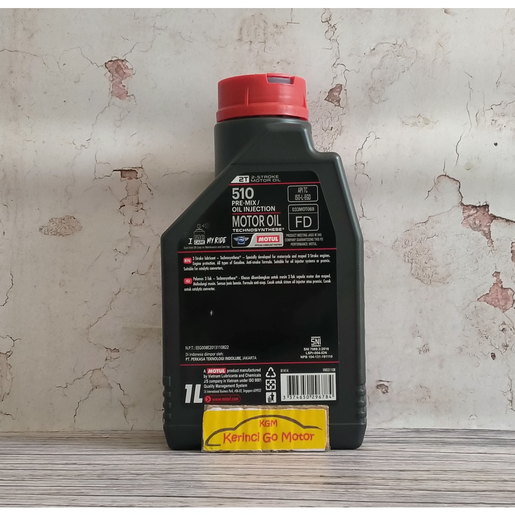 OLI MOTUL 2T 510 FD 1L - OLI 2T 510 MOTUL FD - OLI MOTOR 2T MOTUL