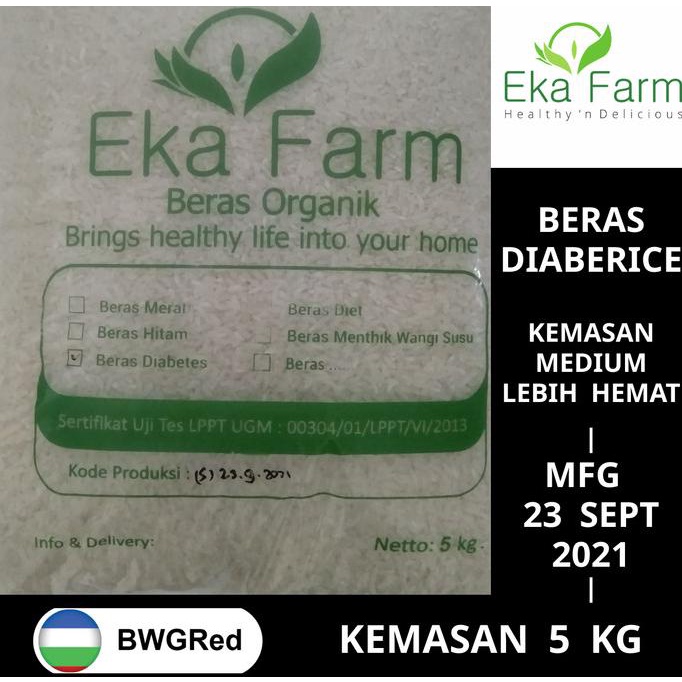 

Beras Organik Diabetes / Diaberice | Diet 5 Kg Non Vakum Ekafarm