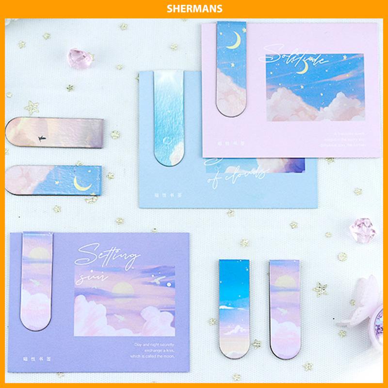 

[COD]Lukisan Minyak Kreatif Souvenir Hadiah Magnetik Bookmark Siswa sherman