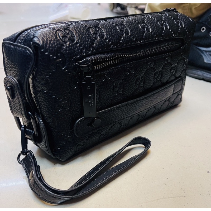 clutch Pouch Model Tangan tas Gucci Kulit Import Tas tabuang Pria/Wanita