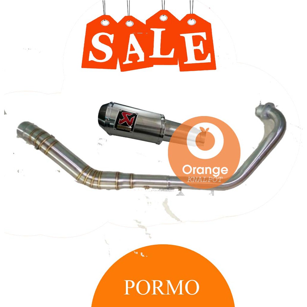 Knalpot Racing Semi Stainles Akrapovic GP M1 Titan Yamaha R15 v3 2017 / R15 old / Xabre