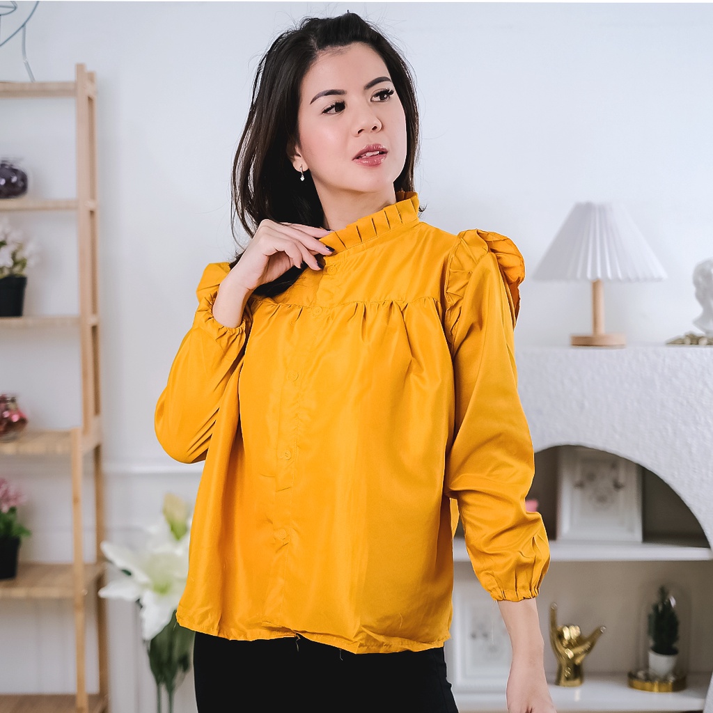 AFI - EC - Rasya Blouse / Puffy Blouse / Biya Blouse-Mustard