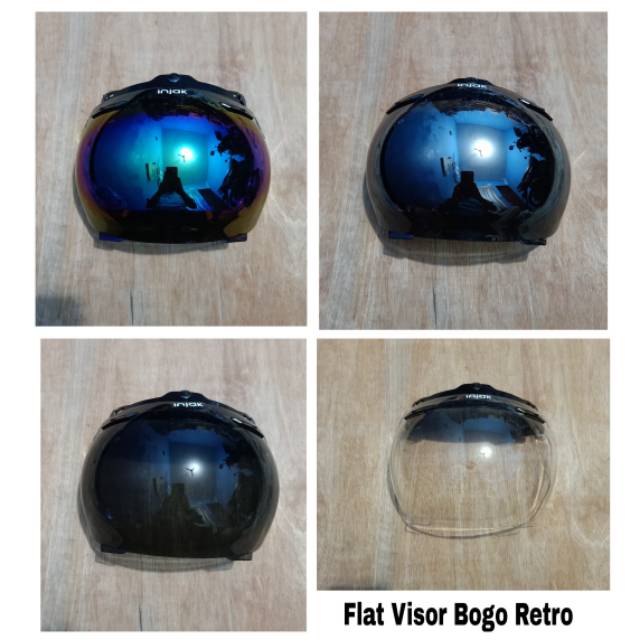 Kaca Bogo Helm Retro Cembung Visor helm kaca helm visor Bogo retro injak
