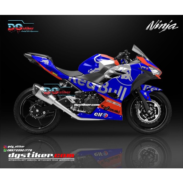 Decal Sticker All New Ninja 250 FI Redbull Tech3 DG Stiker
