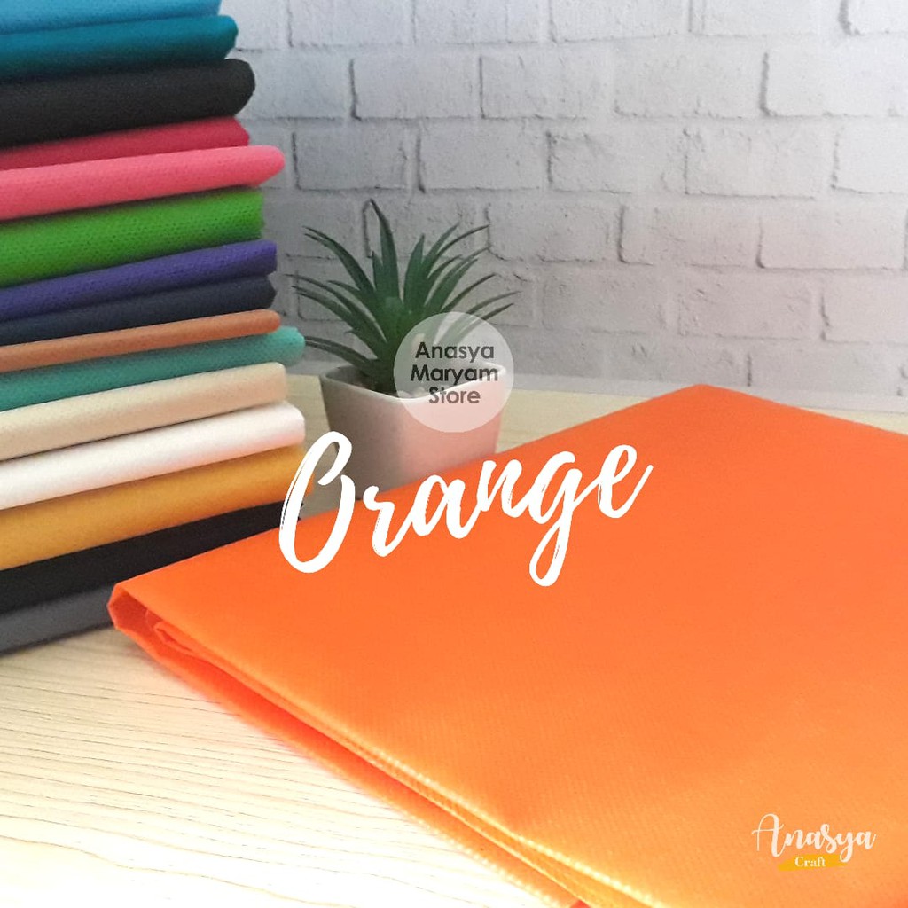 KAIN SPUNBOND BUKET MURAH PER 1 METER TEBAL-Orange