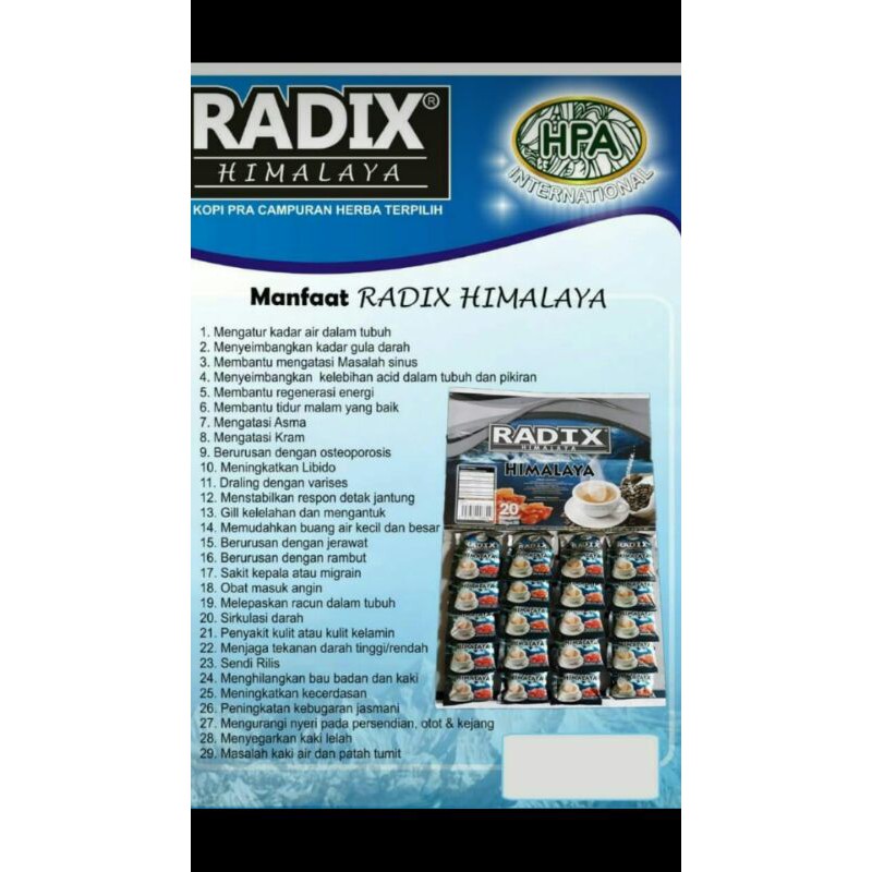 

Radix Himalaya HPA (Produk Ready, Siap KIRIM)