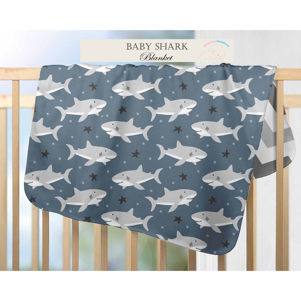 Neenaabooboo Blanket Baby Shark Shopee Indonesia