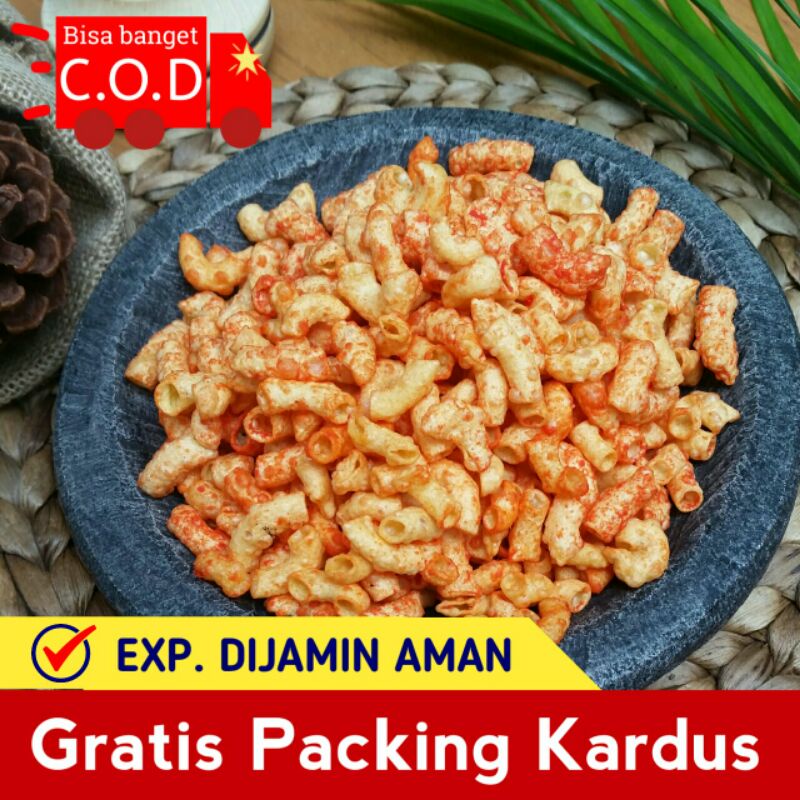 

[CINTAH SNACK] MAKARONI RASA NASGOR 250 GRAM PEDAS/ MARKONI BUMBU NASI GORENG