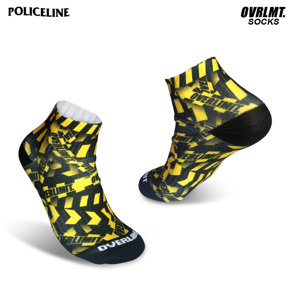 OVERLIMIT Police Line - Kaos Kaki Pendek Pria Wanita Tebal Motif Distro Kaoskaki Premium Print Sock Uniseks Kaus kaki Printing Unisex Koskaki Print Cewek Kauskaki Cowok Ukuran Mata Kaki Terbaru Kasut Kantor Sekolah Formal Model Oldschol Oldschool Oldskol