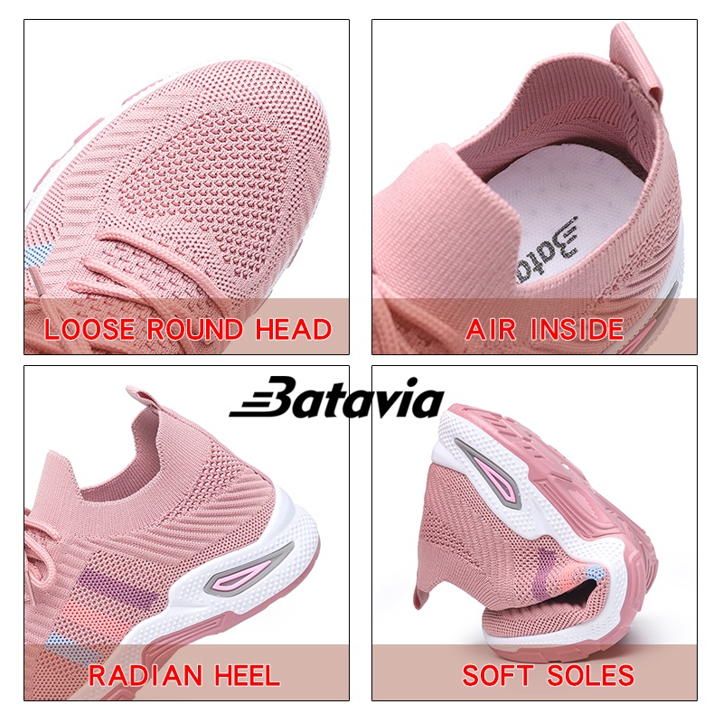 （COD）Badavia Sepatu Fashion Baru Sepatu Wanita Advanced Percemic Percemic Nyaman Olahraga Sepatu Wanita A122