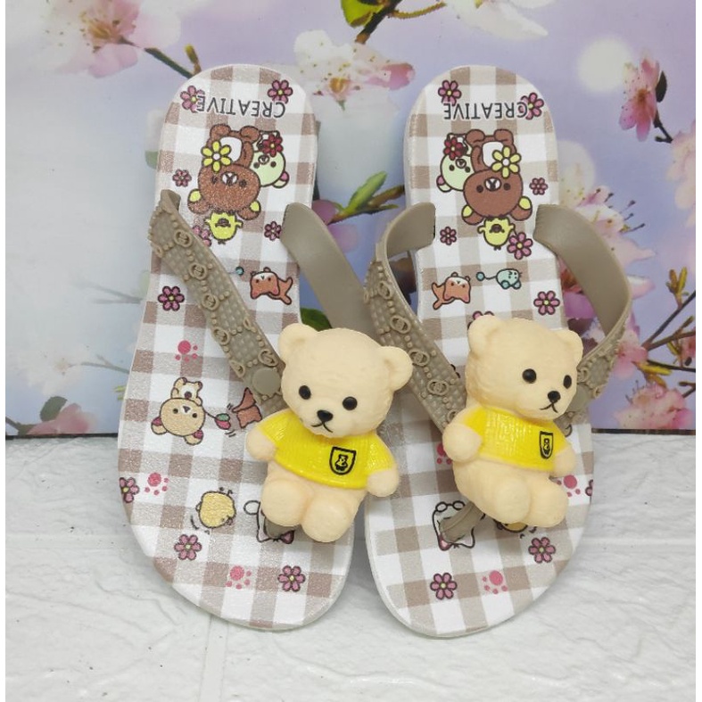 SANDAL JELLY 30-35 creative variasi boneka bear bunyi HARGA MURAH