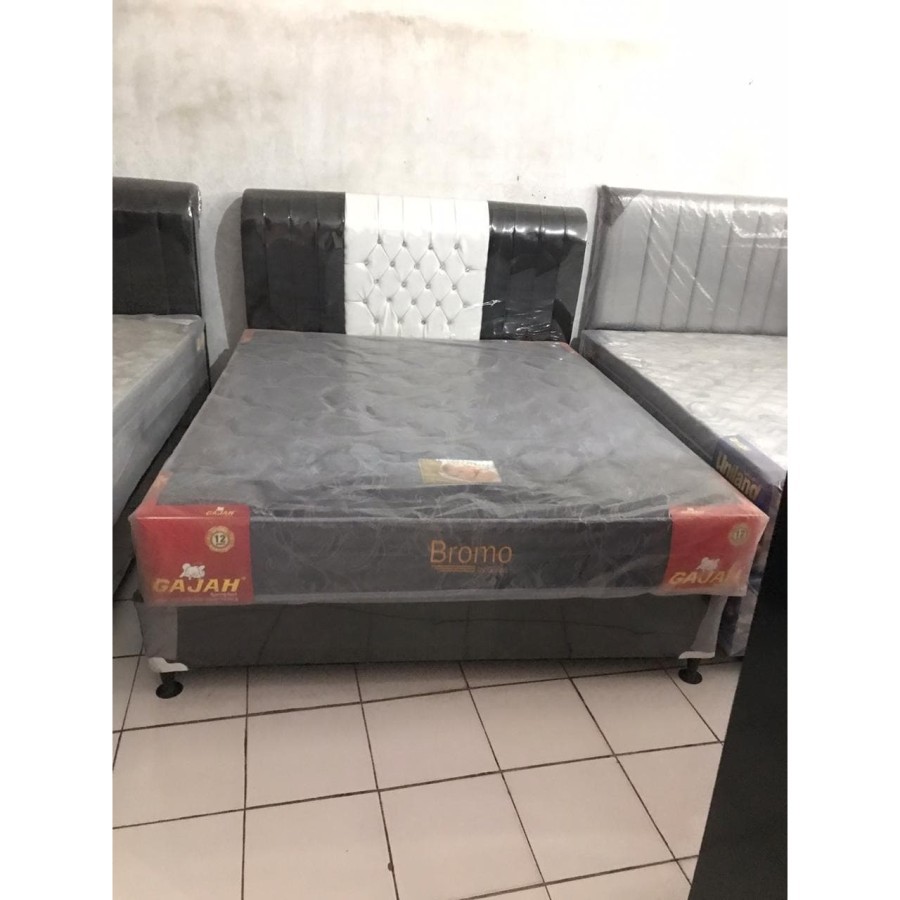 Set Springbed Kasur King Size Gajah Bromo ukuran 180x200
