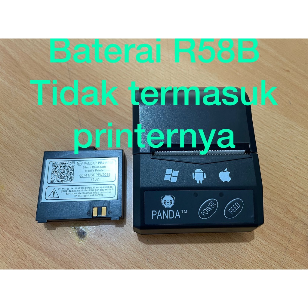 Baterai Printer Bluetooth PRJ-58B 58mm Thermal portable