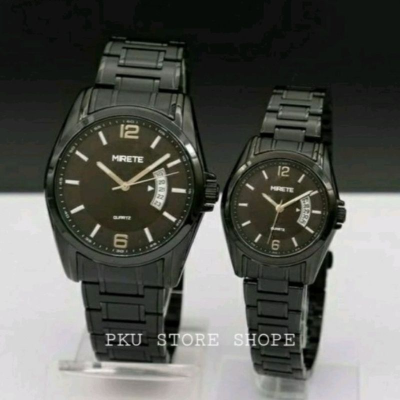 JAM COUPLE COD ☑️ JAMI MIRETE COUPLE PRIA DAN WANITA RANTAI STAINLIS STEL MODEL TERBARU JAM TANGAN SEPASANG COWOK CEWEK TAHAN AIR FREE BATRAI