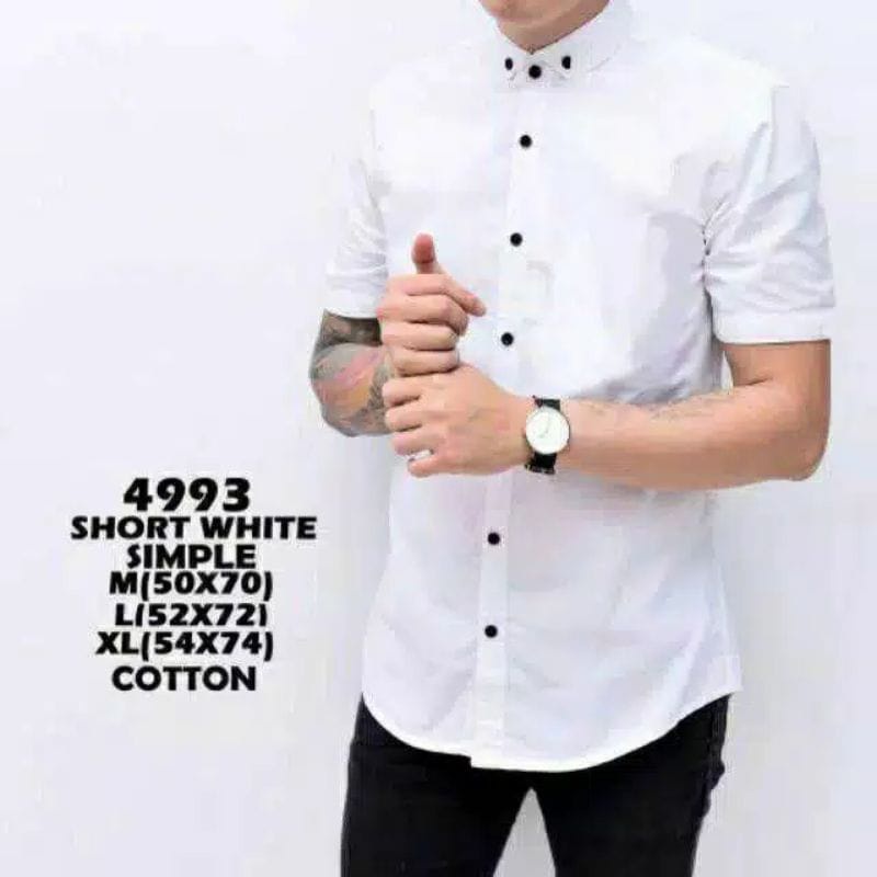 Paket Hemat Kemeja Polos Lengan Pendek Pria Slimfit Casual Formal Terlaris Murah Baju Cowok Kasual Premium Distro Atasan cowo Kerja Kantor Terbaru Kekinian Laki Korean Fashion Original