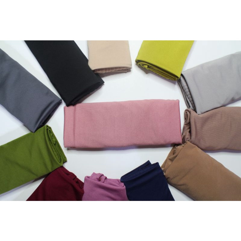 Hijab Alea Instan Hijab Bergo Sport Olahraga Size L Jersey Premium-Alea Rose Gold