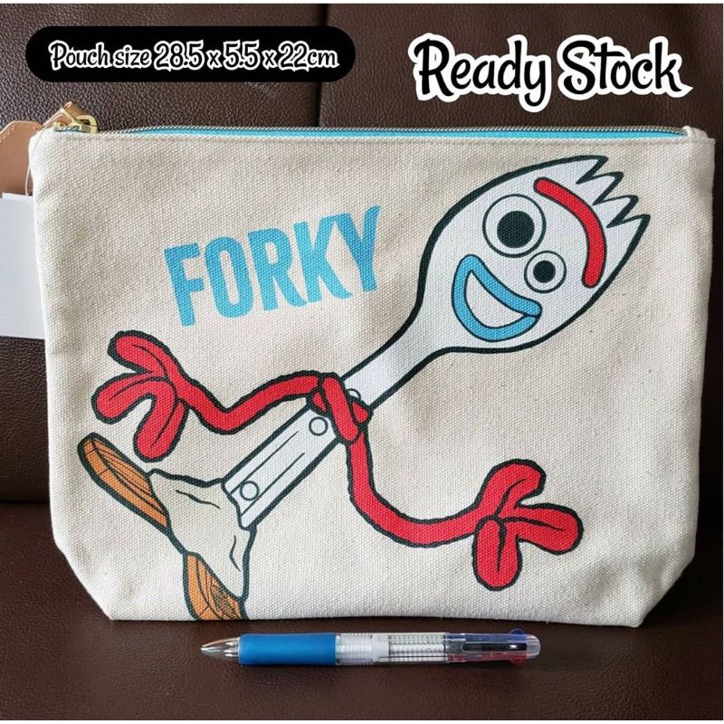 

Dompet Pouch Serbaguna Bisa Utk Kosmetik / Alat Tulis/Buku Tabungan Karakter Disney Toy Story Forky