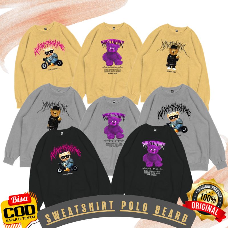 CREWNECK SWEATSHIRT POLO BEAR SWEATER CREWNECK ORIGINAL