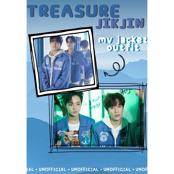 JAKET ZIP UP TREASURE JIKJIN MV  full bordir(unofficial)