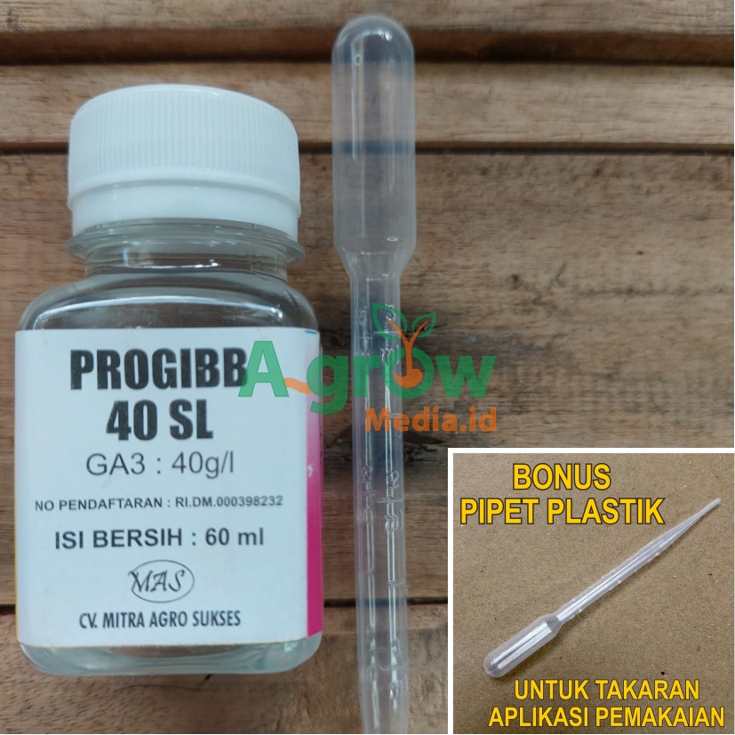 Pupuk Hormon ZPT PROGIBB 40SL Pemacu Pertumbuhan Tanaman GA3 PROGIB Cair - Agrowmedia