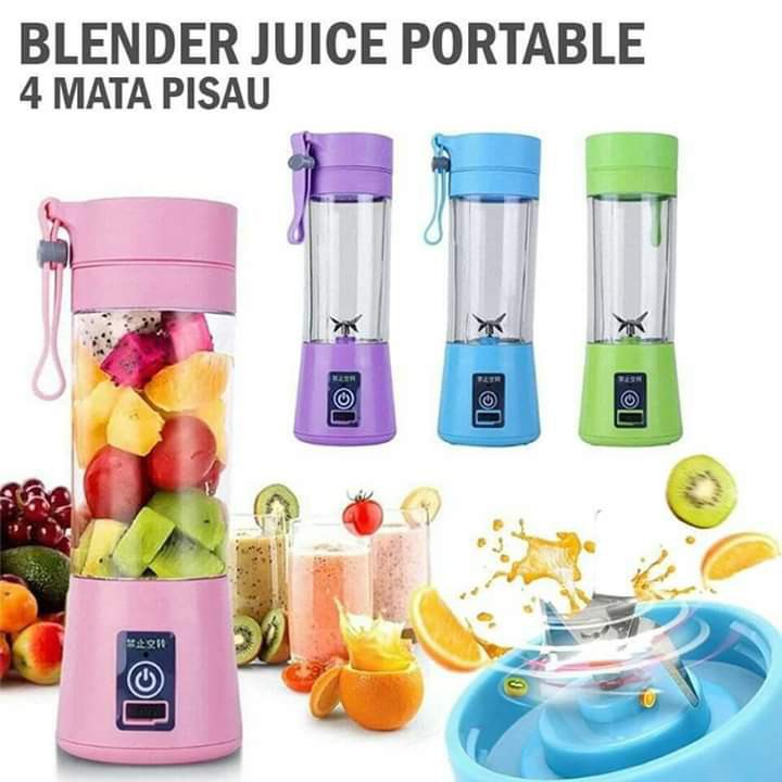 Blender Portabel Mini Blender Buah Tanpa Listrik Blender Sayur