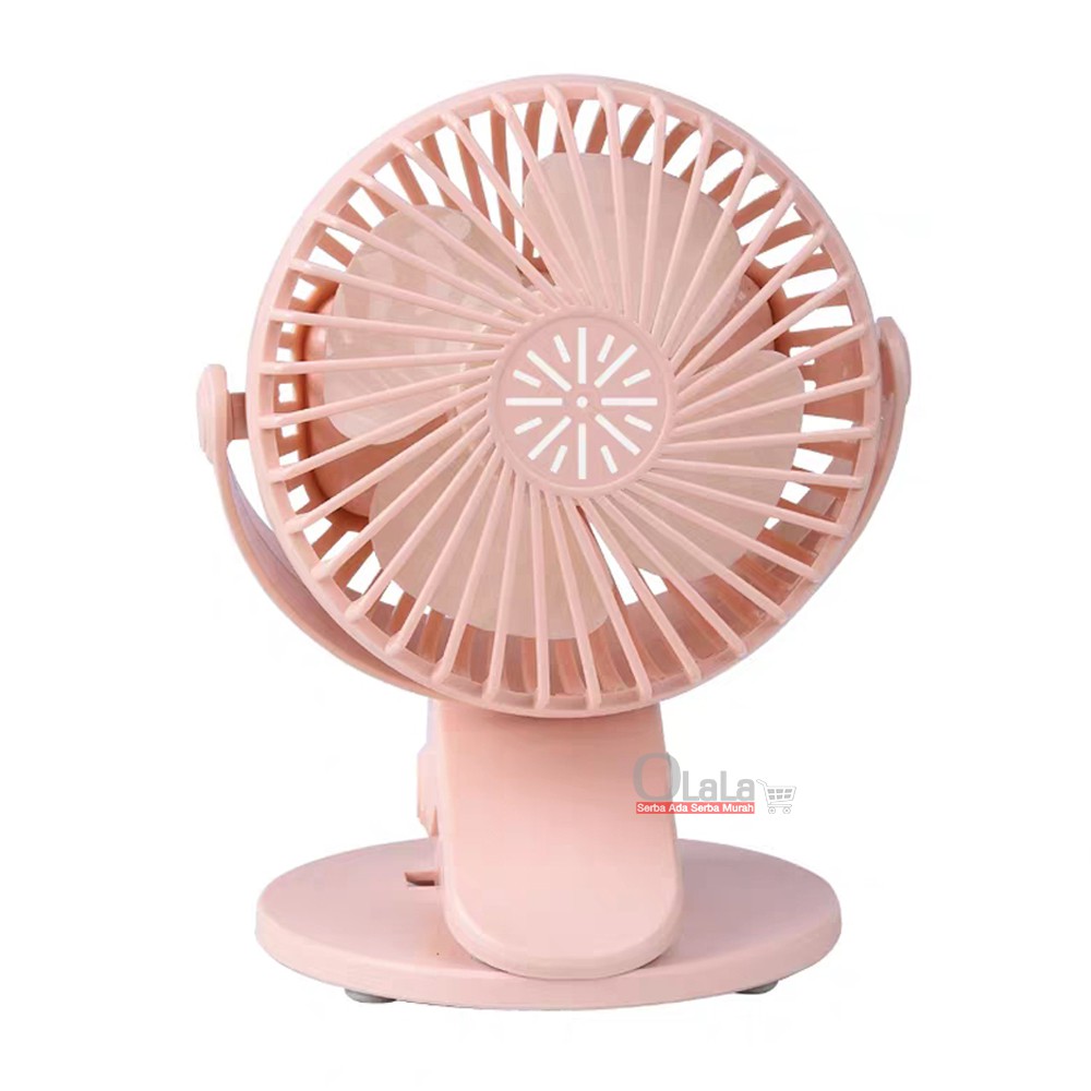 Portable Mini Fan Clip Kipas Angin Meja Jepit Bisa di Charge FX-030