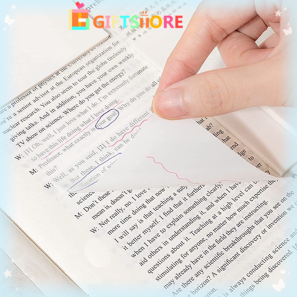 

COD✨Sticky Notes Transparent 50 Lembar Sticky Note Buku stiker Transparent Lembar Sticky Untuk Kantor / Sekolah/ Plastik Dapat Ditulis Permukaan Halus Alat Tulis Peralatan Sekolah COD