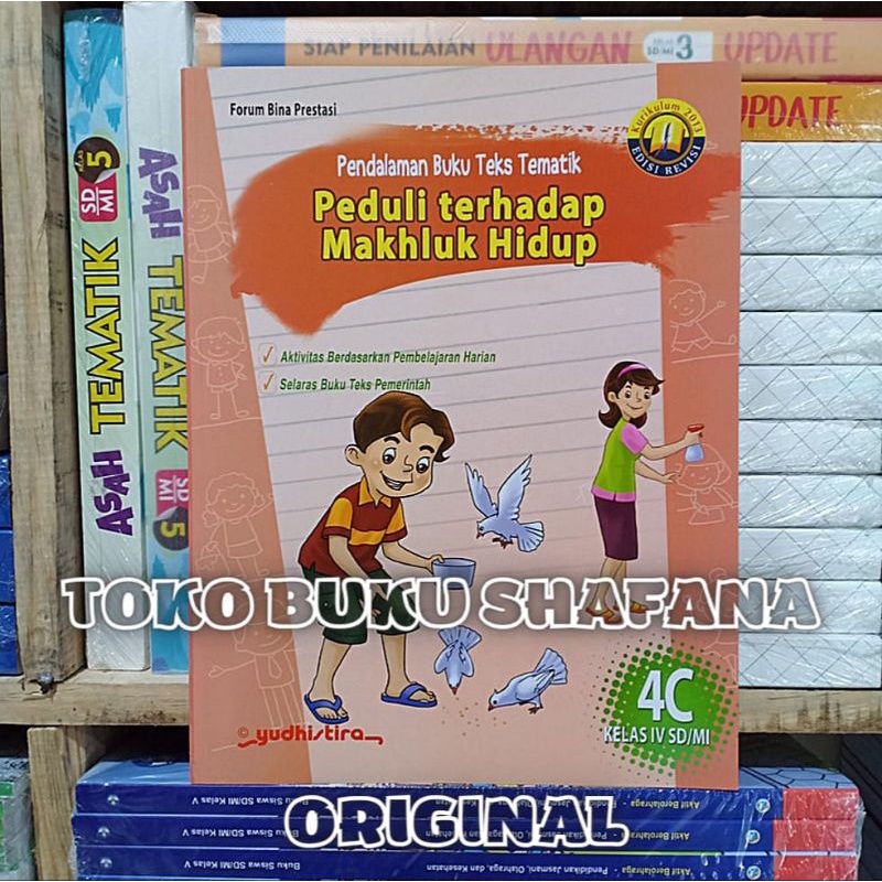 EDISI REVISI !!! PAKET PBT KELAS 4 SD 4A 4B 4C 4D 4E YUDHISTIRA K13 - PENDALAMAN BUKU TEKS TEMATIK