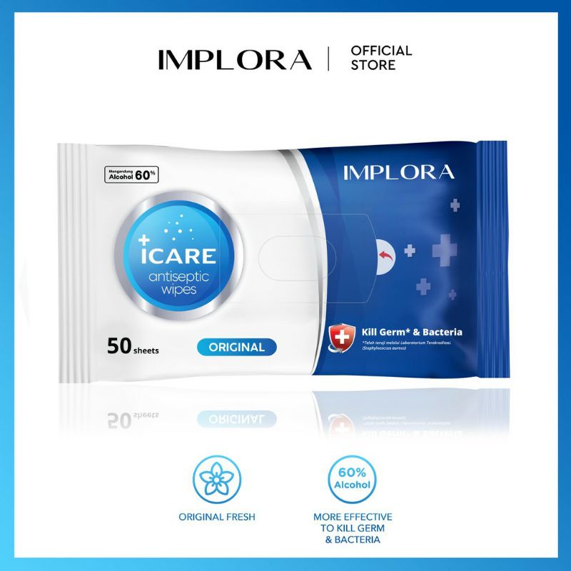 iCare antiseptik wipes implora