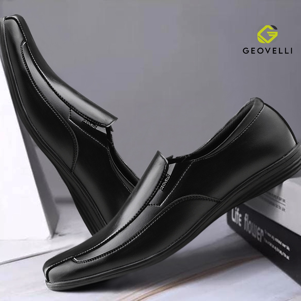 Sepatu Pantofel Pria Pantofel Hitam Pria Sepatu Pantopel Pria Sepatu Kulit Kerja Formal Pria G-GVL20