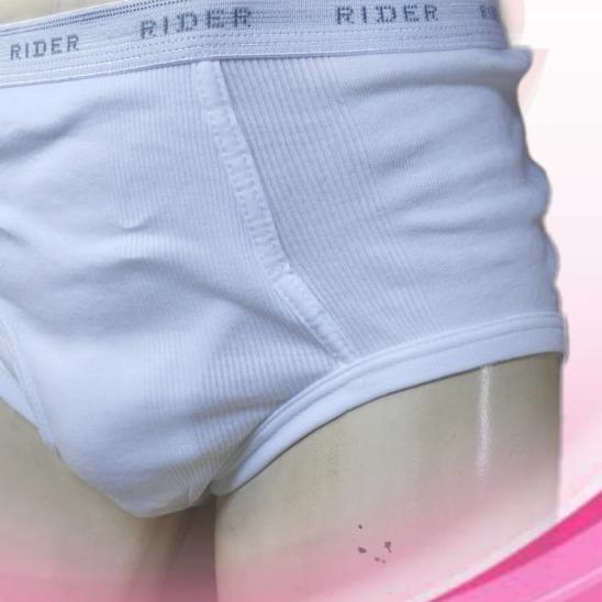 ✪ K486 | Celana Dalam Pria | Celana Dalam Putih | Celana Dalam Rider - Putih, 32 ❁