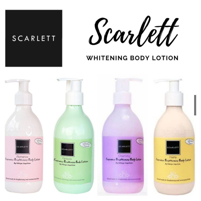 SCARLET WHITENING Body Lotion | Brightening Body Romansa Fantasia Scarlett By Felicya Angelista