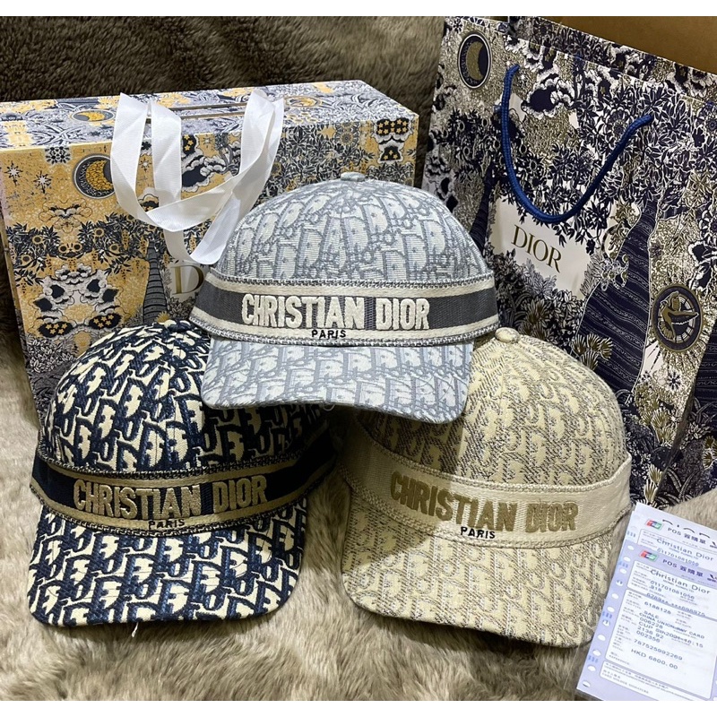 Topi Baseball Dior Monogram Oblique 001