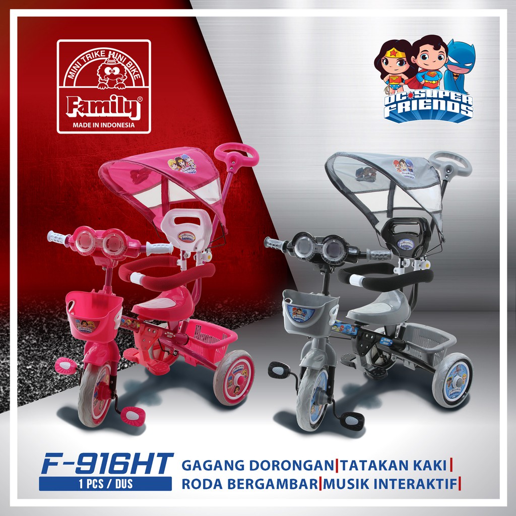 Sepeda Anak Roda 3 Family F916 HT