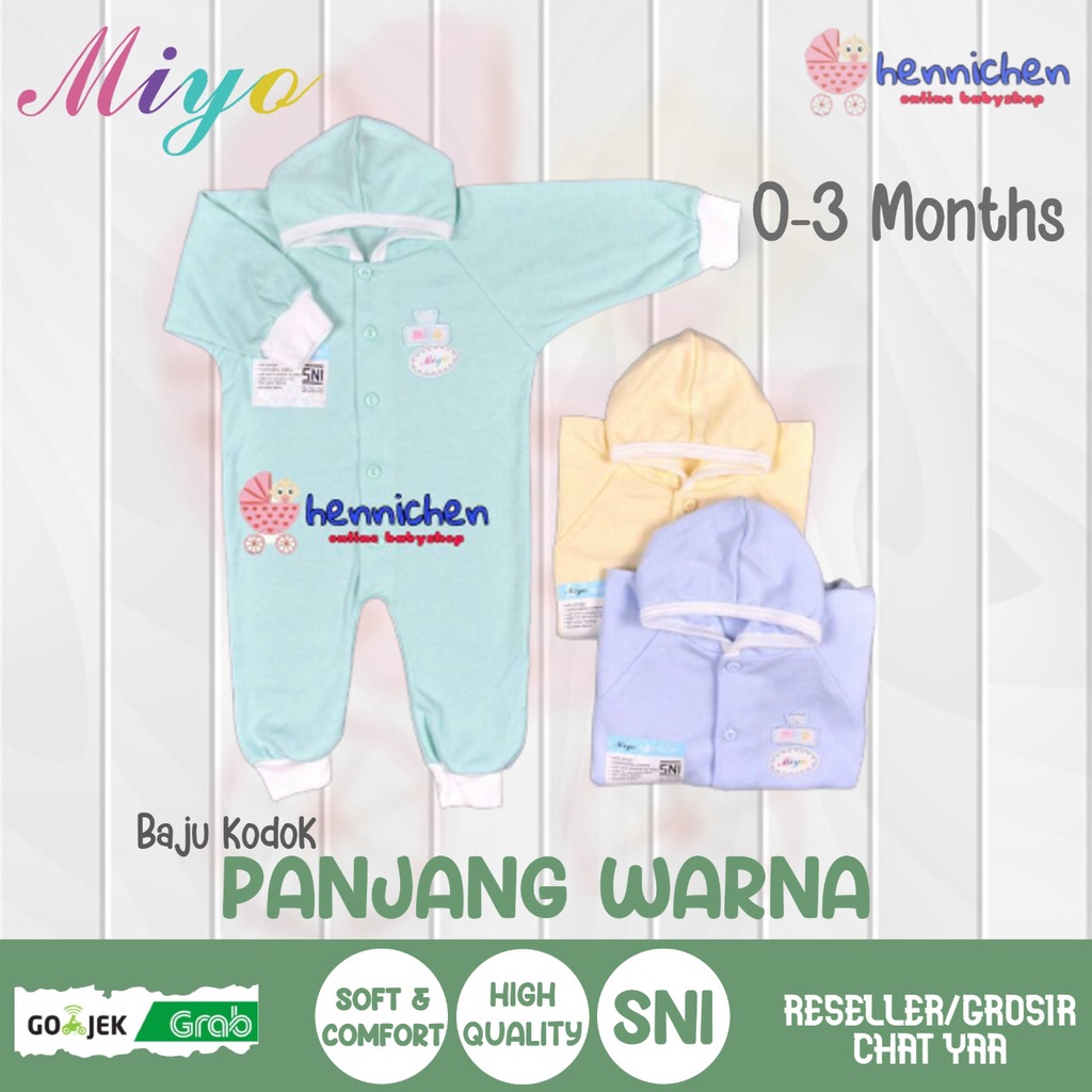 MIYO by libby Baju Kodok Panjang Warna Newborn (0-3M) SNI