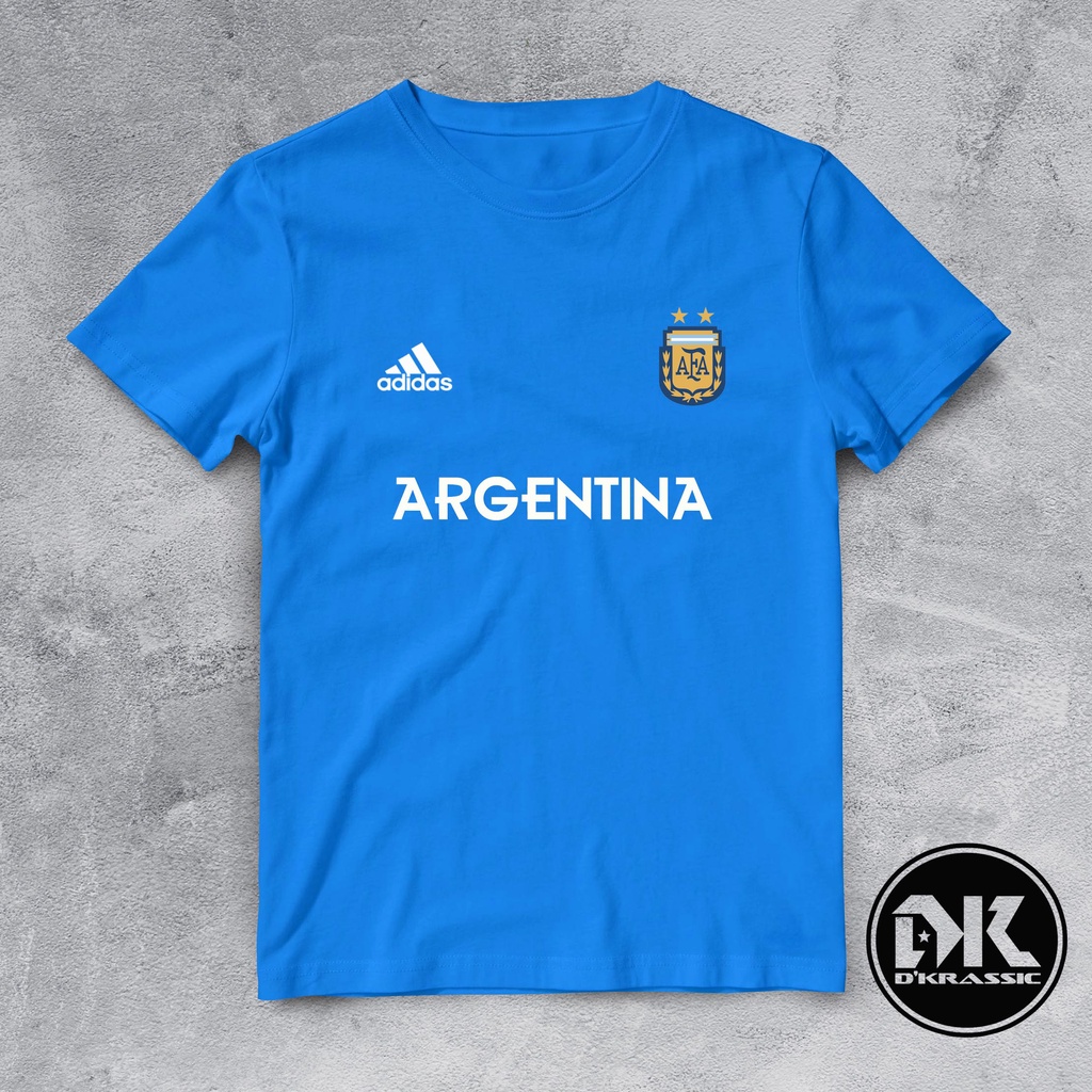 KAOS TSHIRT BAJU PRIA COMBED 30S NEGARA WORLD CUP 2022 ARGENTINA
