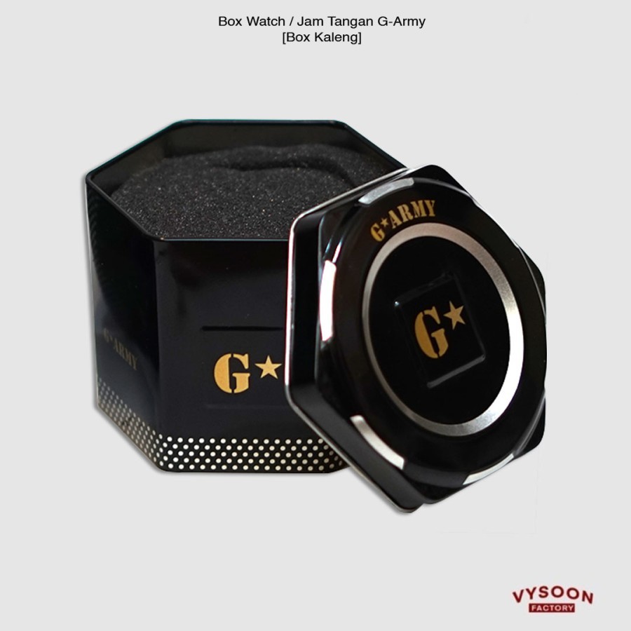 Box Watch Jam Tangan G-Army Box Kaleng Jam Tangan Kotak Jam Tangan Kaleng