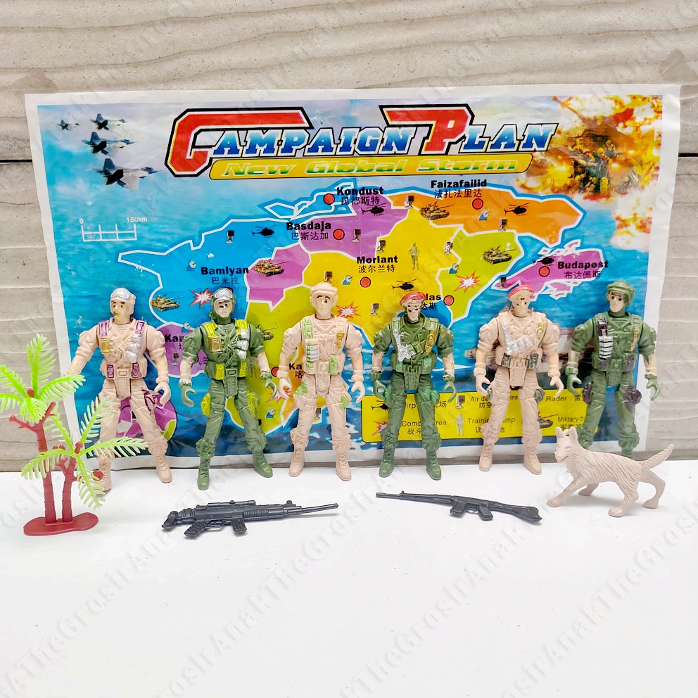 SUPER SPEED POWER 0625 MAINAN MINI FIGURE TENTARA MILITER COMBAT SET