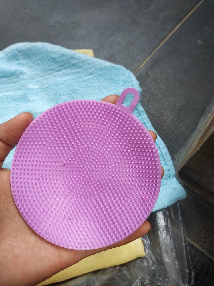 Spon Cuci Piring Silikon Sikat Spons Silicon Anti Kuman Karet Spons Cuci Piring Korea