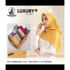 hijab segiempat umama luxury polos lc / umama luxury lc