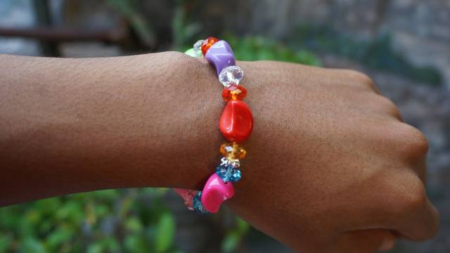 Gelang Kristal warna warni / Gelang anak